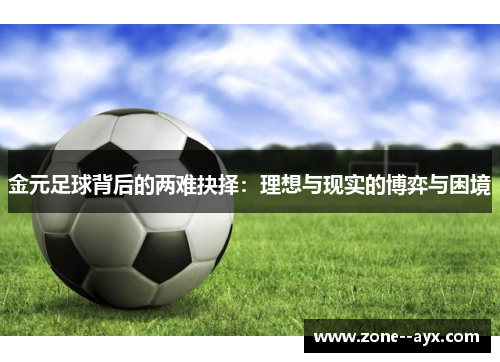 金元足球背后的两难抉择:理想与现实的博弈与困境 金元足球背后的两难抉择:理想与现实的博弈与困境